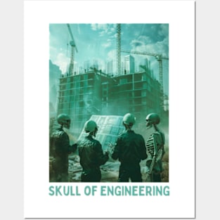 Skull of Engineering Posters and Art